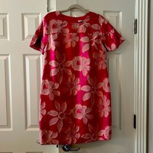 Trina Turk gorgeous pink and white with gold threads